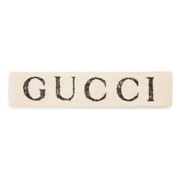 NWT GUCCI Alphabet Logo Headband Creamy White 491820-3G133 One Size - Picture 1 of 6